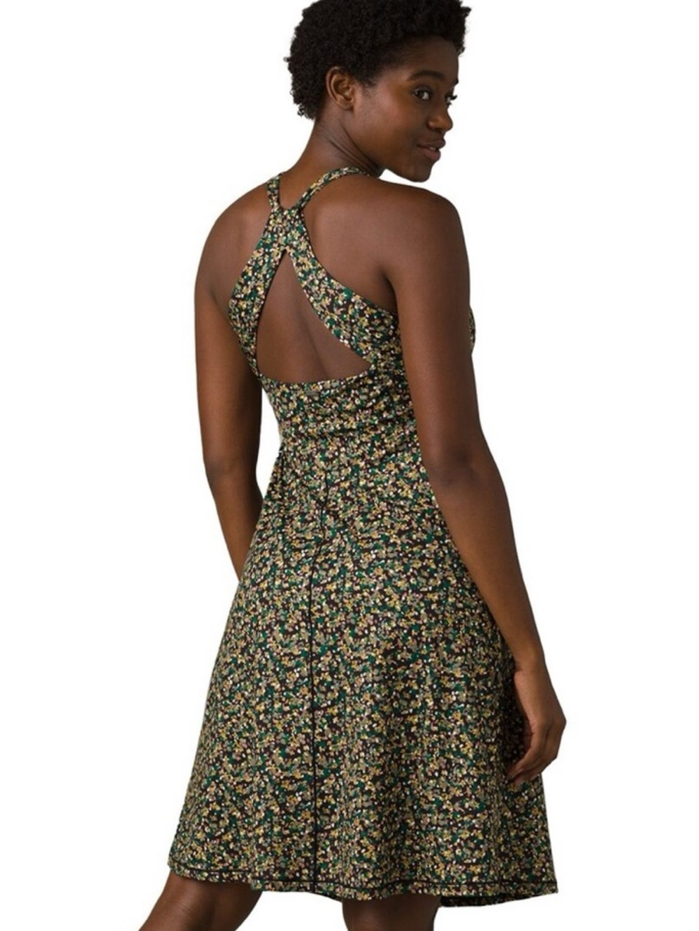 Prana Jewel Lake Dress Speckle Pattern Size Medium Athletic Pickleball Tennis - Picture 2 of 14